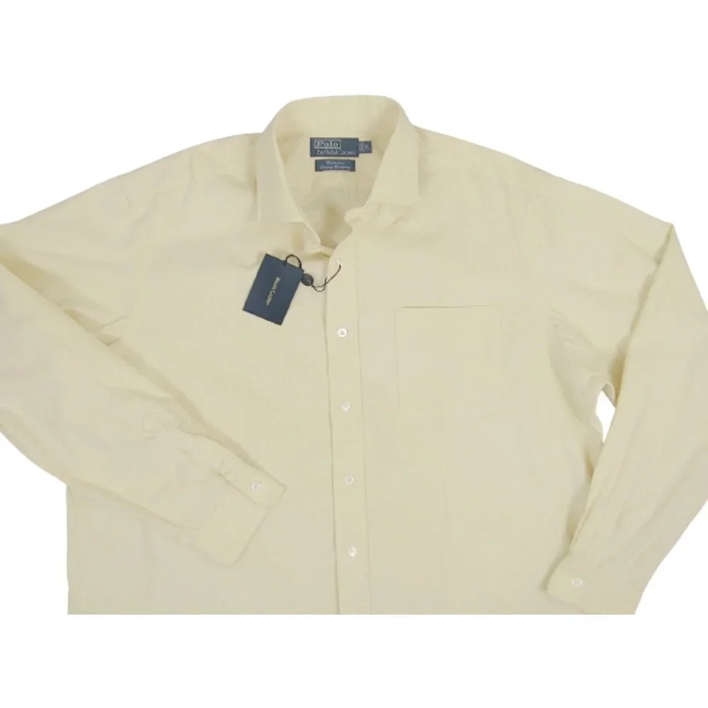 NEW Polo Ralph Lauren Westerton Style Shirt!  XL  Creme  Luxury Fine Corduroy